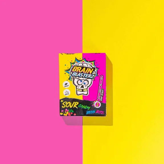 Brain Blasterz Bitz citrom-málna ízű savanyú keménycukorka 45g