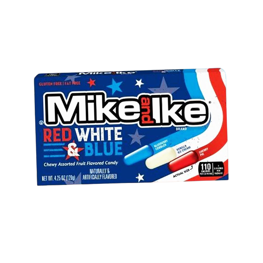 Mike and Ike Red White Blue gyümölcs ízű rágós cukorkák 120g