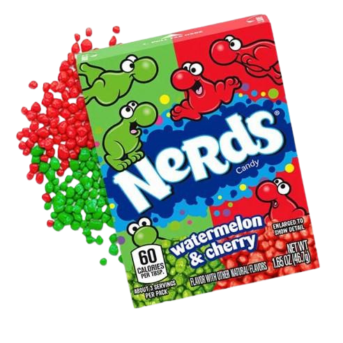 Wonka Nerds Watermelon Cherry cukorka 47g