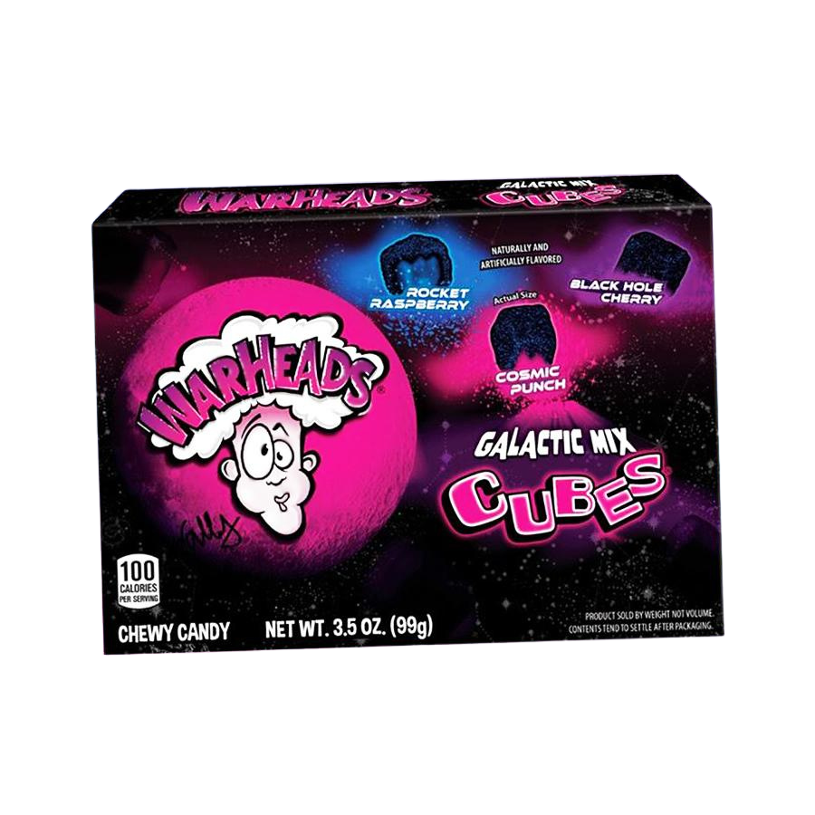 Warheads Galactic Mix Cubes savanyú gumicukor 99g