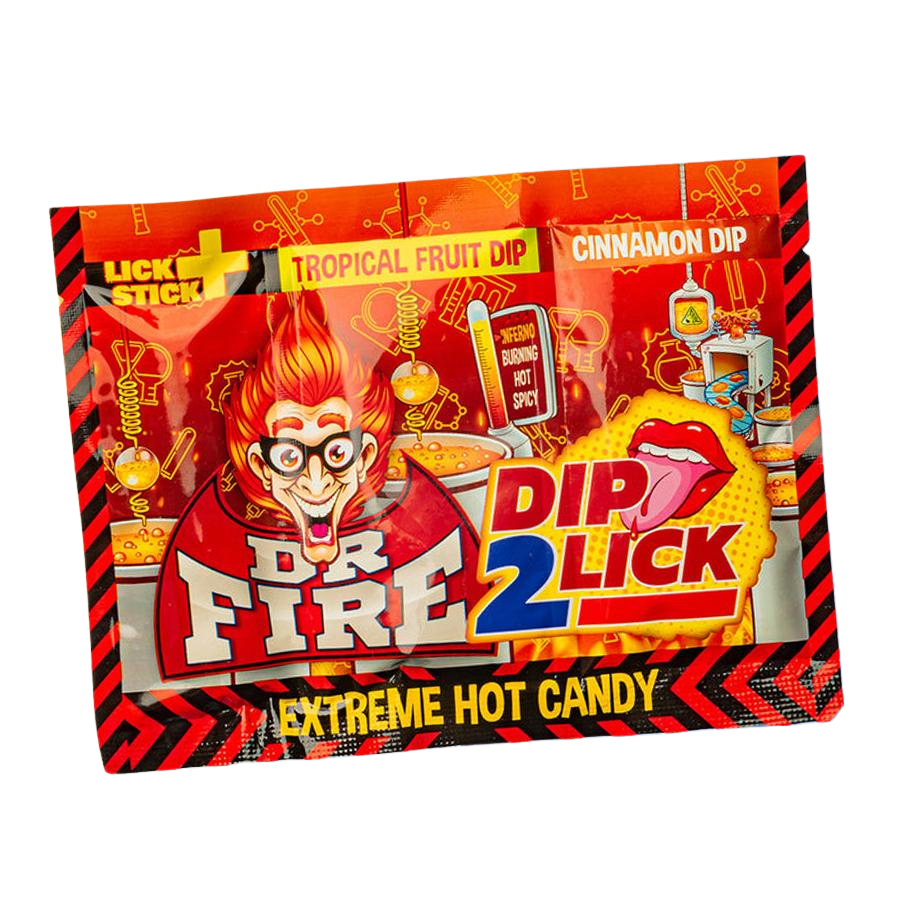 Dr. Fire Dip 2 Lick csípős mártogatós nyalóka 18g