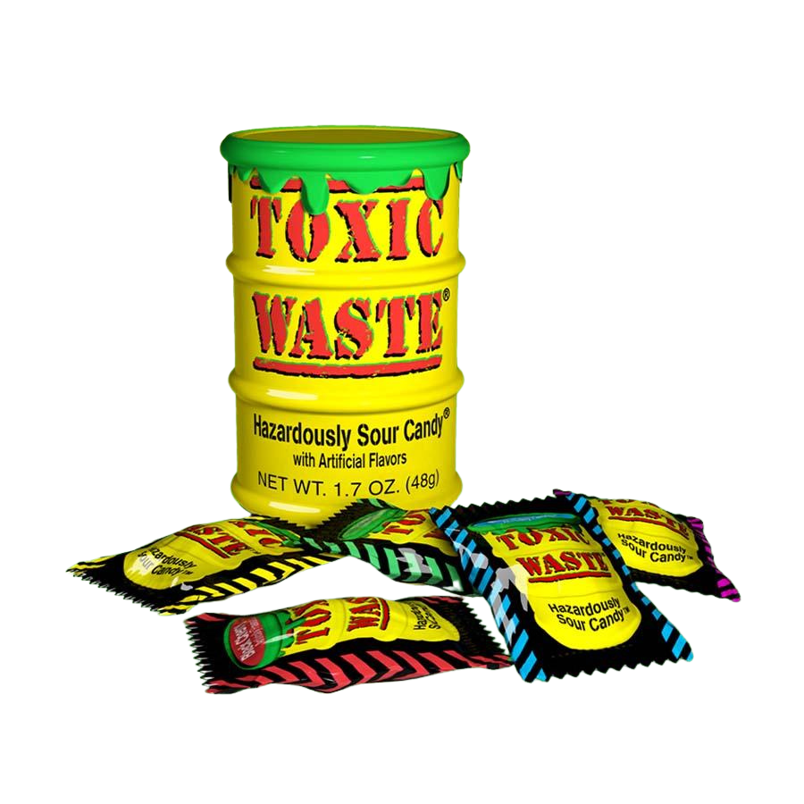 Toxic Waste sárga dobozos savanyú cukorkák 42g