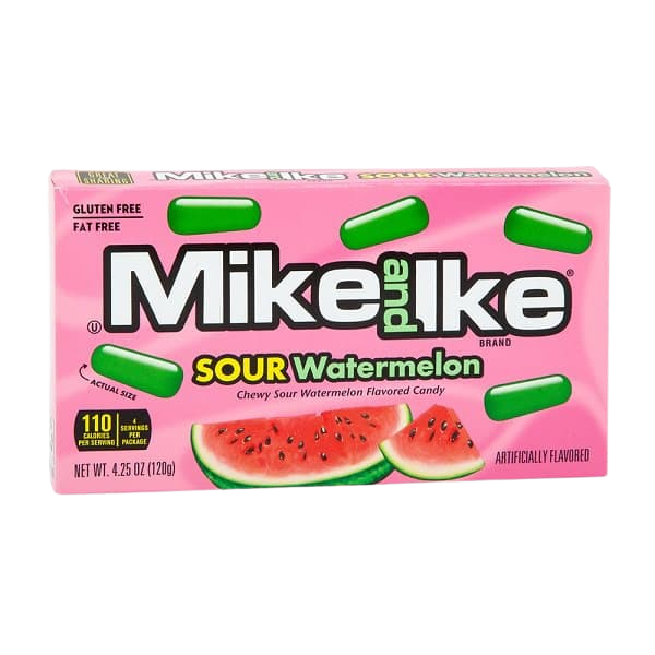 Mike and Ike Sour Watermelon savanyú görögdinnye ízű cukorkák 120g