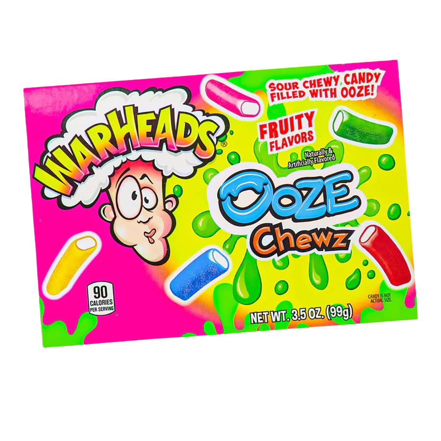 Warheads Ooze Chewz savanyú-gyömölcsös töltött cukorka 99g