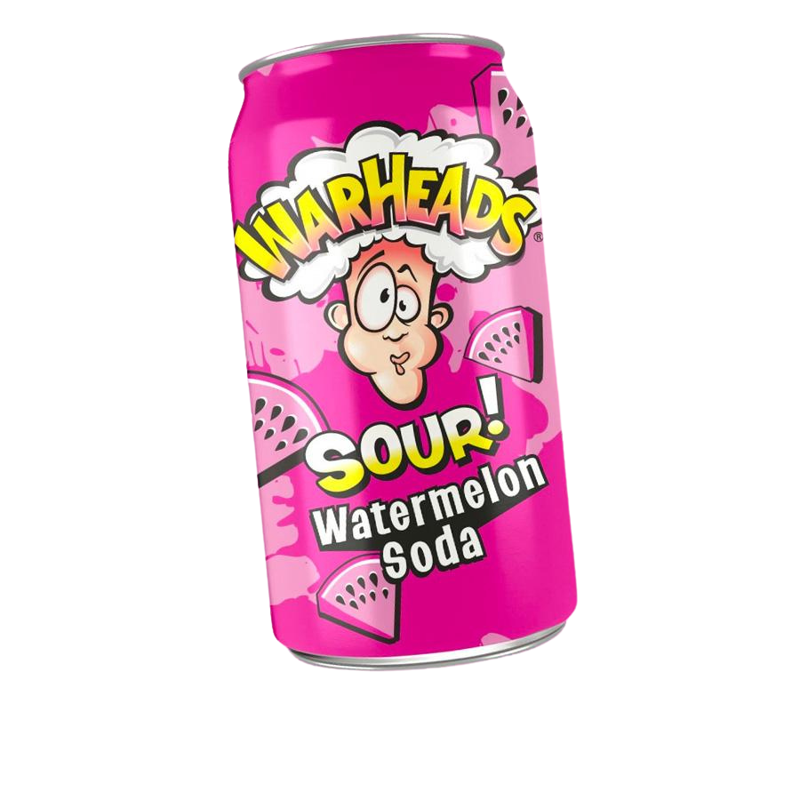 Warheads Sour Watermelon Soda görögdinnye ízű savanyú üdítőital 330ml