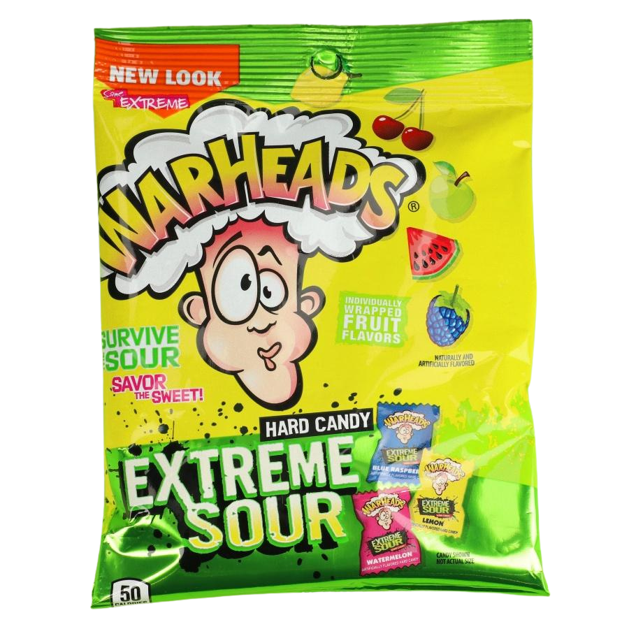 Warheads Extreme Sour extrém savanyú keménycukorka 28g