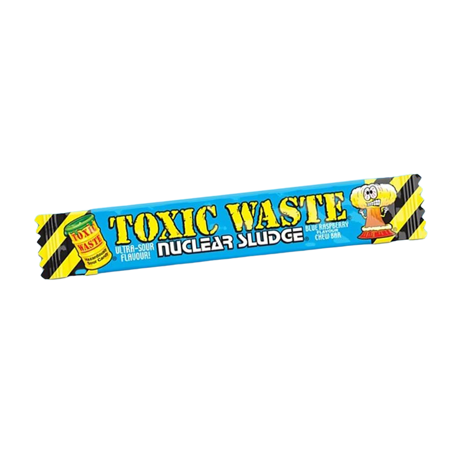 Toxic Waste kék málna ízű savanyú rágós cukorka 20g