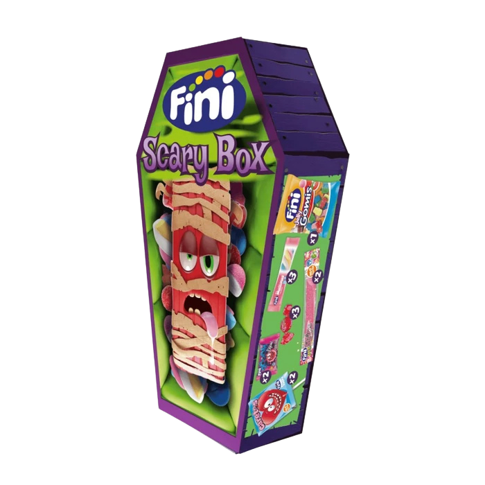 Fini Halloween Scary Box édesség válogatás koporsó forma 92g
