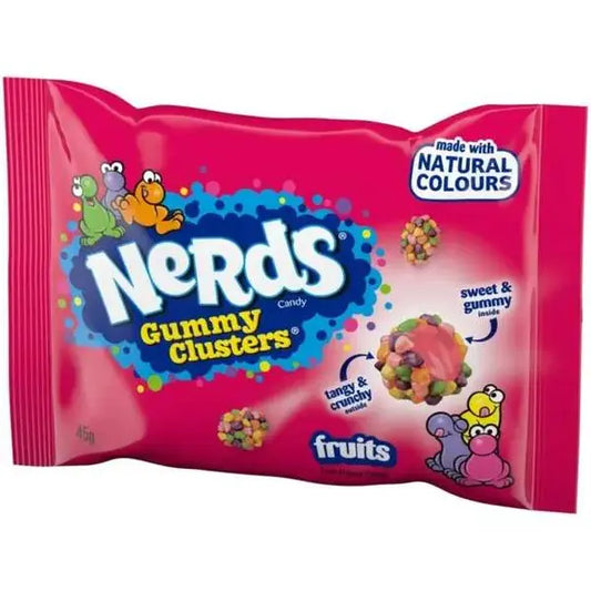 Nerds Gummy Clusters Fruits gyümölcsös rágós cukorka 45g