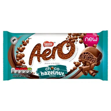 Nestle Aero Hazelnut Chocolate mogyoró ízű levegőbuborékos csoki 90g