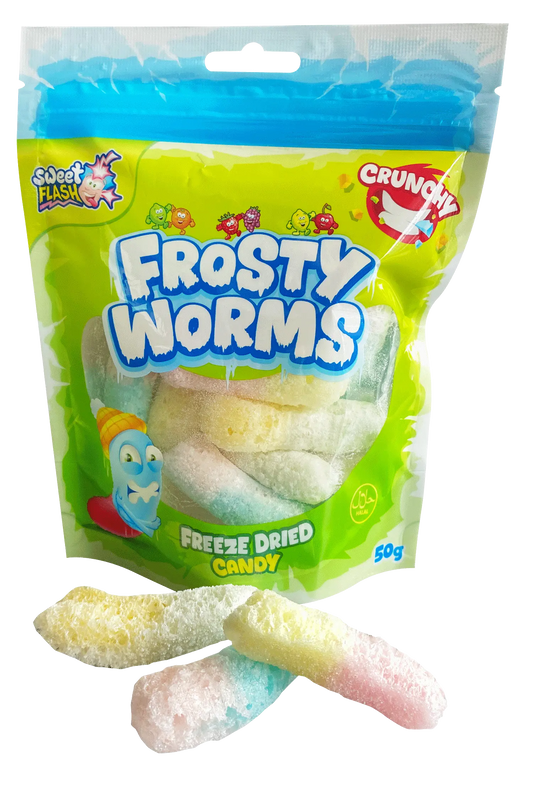 Frosty Worms kukac Freeze dried candy (fagyasztva szárított) 50g