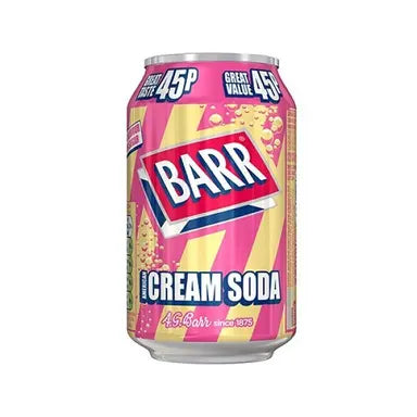 Barr Cream Soda krémszóda ízű szénsavas üdítőital 330ml