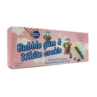 AB Bubble Gum and white Cookie rágógumi ízű keksz 96g