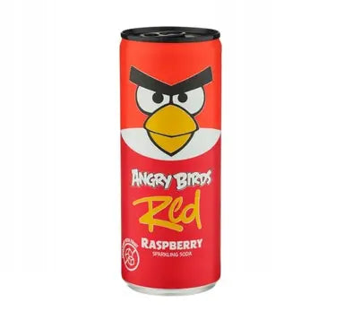 Angry Birds Red Rasberry and Strawberry Sugar Free málna és eper ízű szénsavas üdítő 250ml