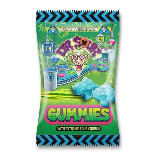Dr Sour Gummies kék málna ízű savanyú gumicukor 200g