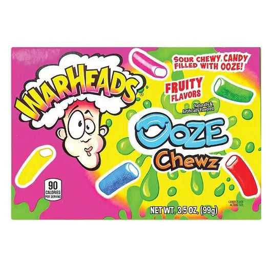 Warheads Ooze Chewz savanyú-gyömölcsös töltött cukorka 99g