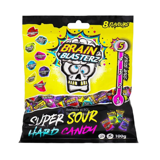 Brain Blasterz Super Sour Hard Candy Savanyú keménycukorka válogatás 100g