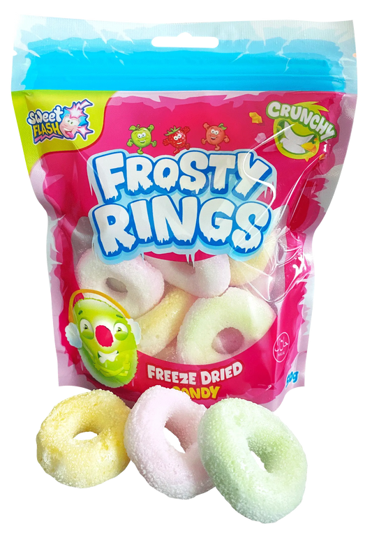 Frosty Rings karika Freeze dried candy (fagyasztva szárított) 50g