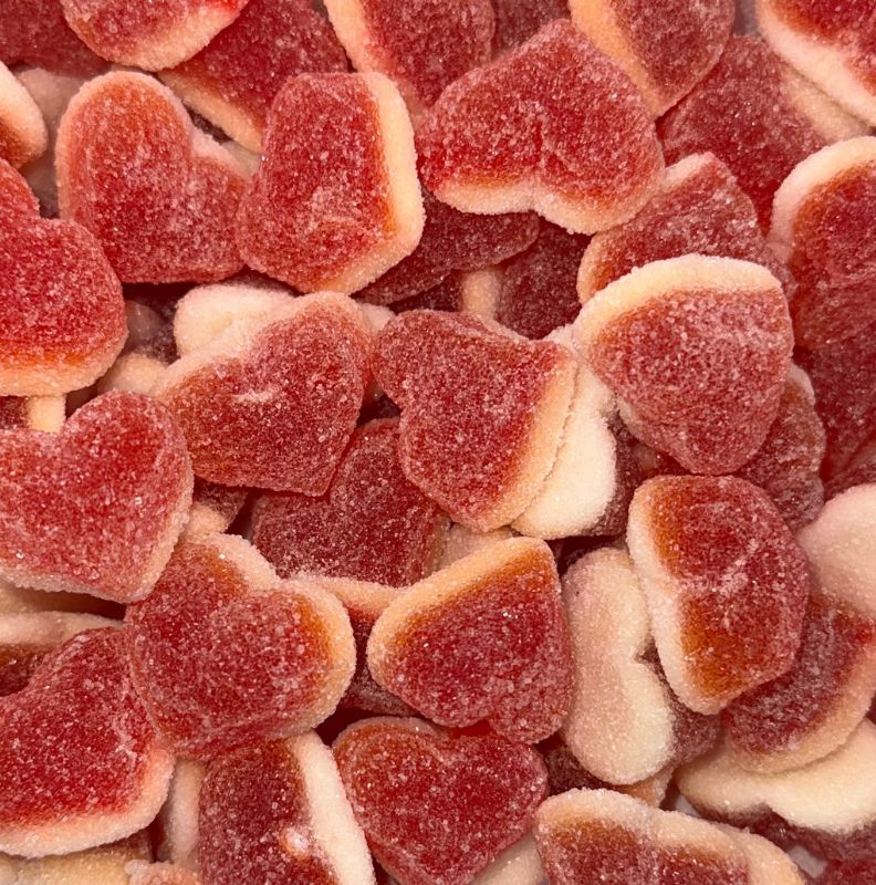 Töltött Barackos Szív gumicukor 100g