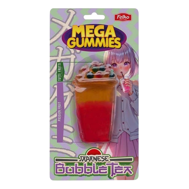Óriás Bubble Tea gumicukor (Tutti Frutti Ízű) 120g