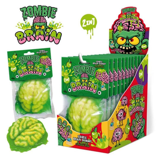 Zombie Brain 120g - Agy formájú gumicukor cukorsziruppal